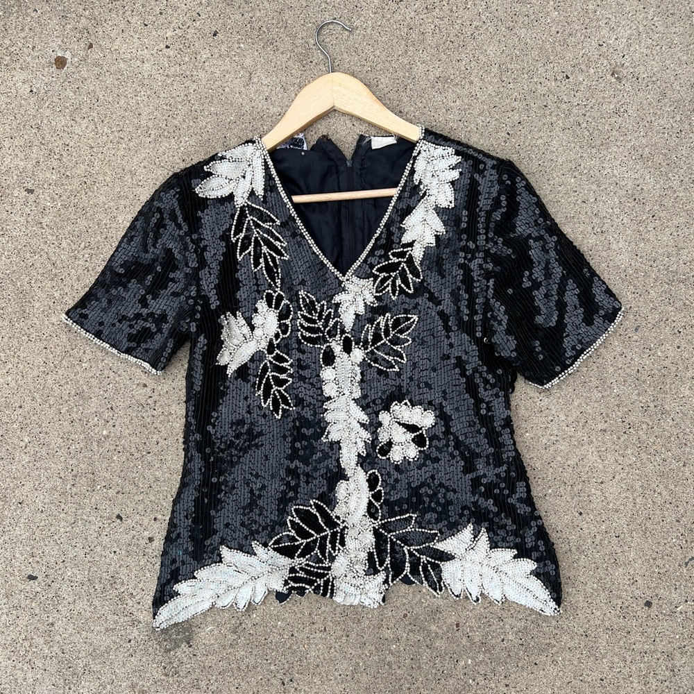 Vintage Sequined Top